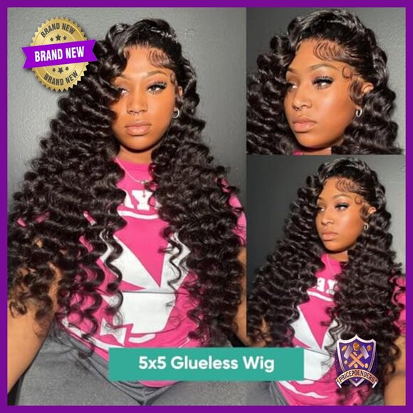 28 Inch Human Hair Glueless Wig Loose Deep Wave 5x5 HD Lace Closure